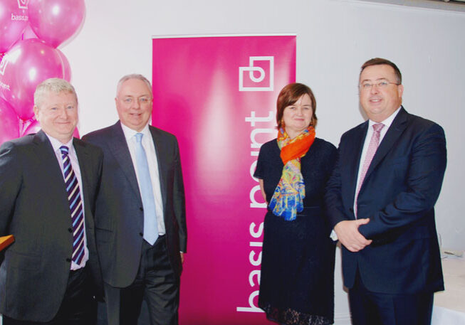 Adrian Waters (director of basis.point and non-executive director), Colm Clifford (treasurer of basis.point and partner at KPMG), Jacqui Guiry (Archways) and Pat Lardner, (CEO of the IFIA).