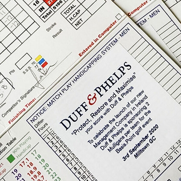 duff and phelps sponsor golf card